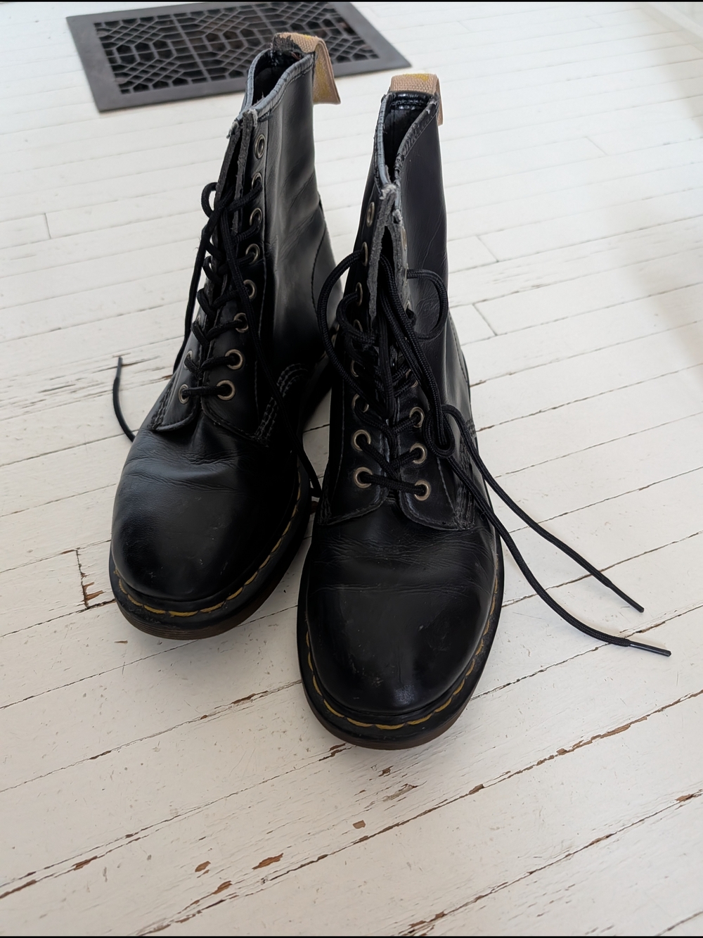 Dr. Martens Black Leather Lace-Up Ankle Boots